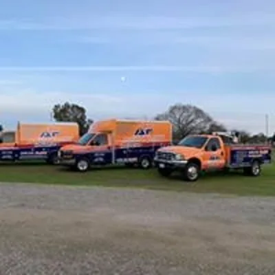 AccuFlow Plumbing fleet of trucks