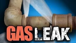 Gas leak warning