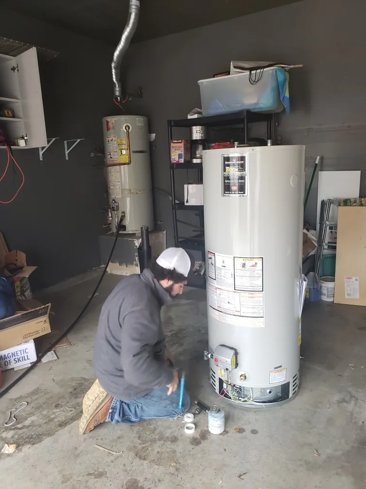AccuFlow tech replacing a water heater